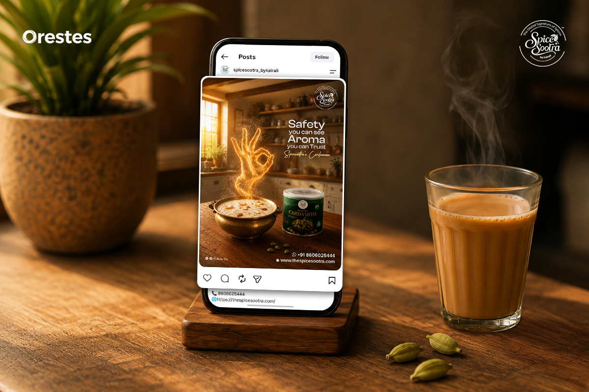 Spice Sootra Cardamom Tea Social Media Advertisement
